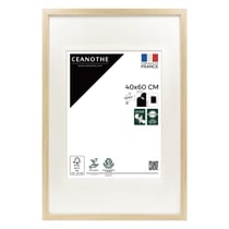 Cadre photo Milan brut 40x60 cm avec passe-partout