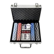 Mallette 200 jetons numerotes poker - Beige - MGM