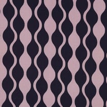 Tissu EcoVero Viscose Wavy sur fond Noir