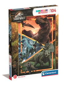Puzzle 2D 104 pièces - Jurassic World Super Color - Clementoni