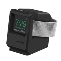 Avizar Socle de Chargement pour Apple Watch Modèle Vintage en Forme de Macintosh Noir