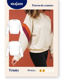 Patron Sweat Trinity- Taille 34 à 48