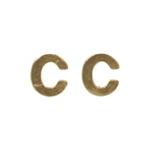 Lettres en cire - C - , or, 9mm, 2 pces