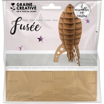 Maquette en carton theme fusee