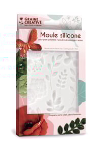 Moule en silicone 20x13 cm Floral