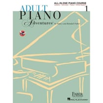 Adult piano adventures all-in-one lesson book 1 piano +enregistrements online
