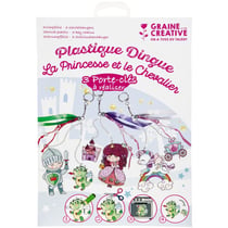 Plastique dingue - Kit Princesse et chevalier pour 3 Porte-clés