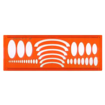 Trace-ellipse - MINERVA - N°44/25 - Matière Biosourcée - Orange Transparent