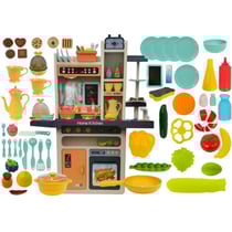Cuisine pour enfants dinette + accessoires offert orange