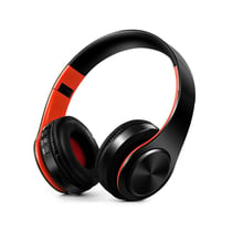 Casque Audio Bluetooth Sans Fil HIFI Stéréo Sport Blanc Bleu Polyvalent Noir + Orange YONIS
