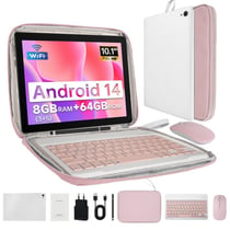 Tablette tactile KOTSREN Android 14 Blanc 10.1 pouces