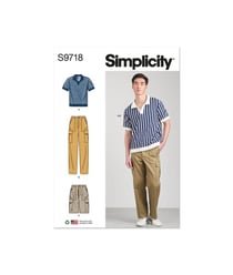 Patron Simplicity 9718 - Haut en tricot du 32 au 54 FR taille n°FR 48-56
