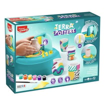 Coffret terra poterie enfant - tour de potier electrique - maped creativ - argile, modelage