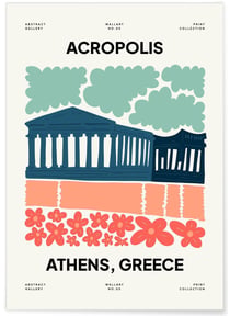 Affiche Grèce Acropolis | A3 : 29,7x42cm