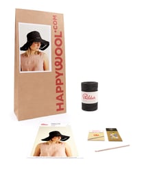 Kit Crochet Chapeau Lara NOIR TU