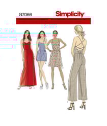 Patron Simplicity 8635 robe et combinaison taille n°FR 34-42