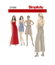 Patron Simplicity 8635 robe et combinaison taille n°FR 34-42