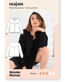 Patron Bombers - Wonder Woman- Taille 34 à 48