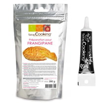Préparation pour frangipane 280 g + Stylo de glaçage noir
