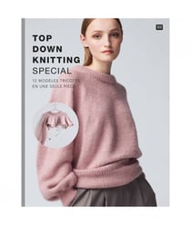 Livre Top Down Knitting - Rico Design Gris