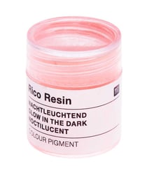 Pigments de couleur Noctilucent pour Résine - Pot de 3gr - Rico Design Rouge Fluo