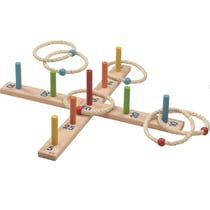 Jeu de lancer d'anneaux coloré