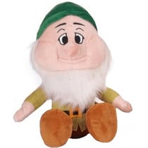 Peluche nain dormeur 40 cm - colletion blanche et les 7 nains - peluche licence disney