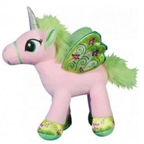 Peluche geante : licorne couchee rose avec ailes 1 metre 10 - animaux fantastique