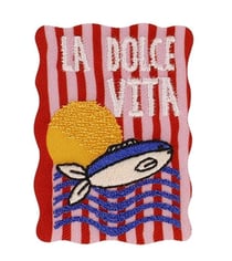 Ecusson été la dolce vita 36x50 mm