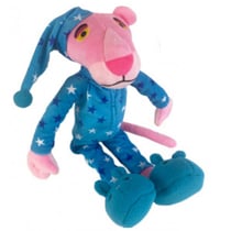 Peluche la panthère rose avec pyjama bleu étoilé 40 cm - doudou licence - SMOBY