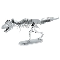 Dinosaures - Tyrannosaure Rex Squelette - Maquette 3D en métal avec 2 feuilles