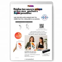 Peinture aux pochoirs Panash débutant enfants et adultes - Crocus en 2 pochoirs