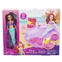 Coffret ariel à la plage : piscine et sable à modeler - disney princess - mattel - hwb39