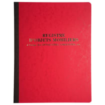 Piqûre 315X245 Registre objets mobiliers 80 pages - Couleurs assorties - Le Dauphin
