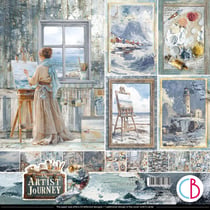 12 papiers scrapbooking carterie 30 x 30 cm Ciao Bella AN ARTISTE JOURNEY