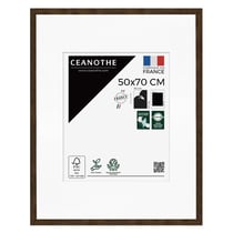 Cadre photo Wild ébène 50x70 cm avec passe-partout 30x40 cm