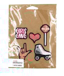 Patchs brodés Girls gagn 3 à 6 cm 5 pièces