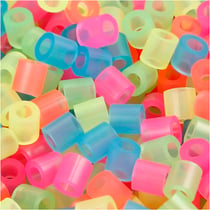 Assortiment de perles à repasser - couleurs fluos - 5 x 5 mm - 5000 pcs