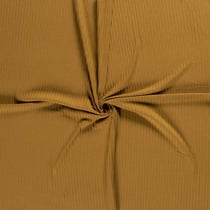 Tissu Jersey Viscose côtelé lourd Oréa uni Ocre