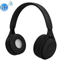 Qualité Sonore Hifi Casque Bluetooth Macaron Autonomie Longue Durée Support Appels Micro SD AUX 3.5mm Noir YONIS