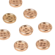 Lot de 3 boutons alliage 4 trous 10mm or