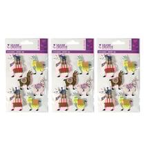 18 stickers 3D - Lama 6 cm