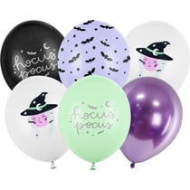 Bouquet 6 Ballons - Hocus Pocus Sorcière