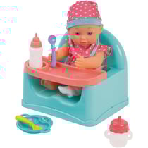 Poupon chaise repas et accessoires 30 cm - WDK GROUPE PARTNER