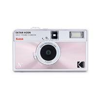 KODAK Ektar H35N - Appareil Photo Argentique 35mm, Demi-Format, Objectif 22 mm F/8, Flash Intégré, Filtre Étoilé, Pose Longue avec Trépied, Compatible ISO 100/400 - Rose