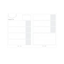 AGENDA PERPETUEL RIGIDE A5 - 224 PAGES FR Life Journal - 15x21 cm - avec élastique