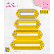 Matrices de découpe Nellie's Choice - Étiquettes - 8 pièces