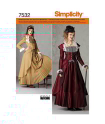 Patron Simplicity 2172 - Déguisement Costume robe historique taille n°FR 42-50