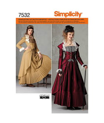 Patron Simplicity 2172 - Déguisement Costume robe historique taille n°FR 34-40