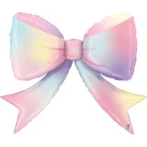 Ballon Aluminium Hélium Géant - Noeud Multicolore 90 cm